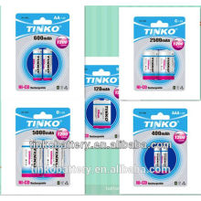 good quality with TINKO NI-CD aa rechargeable 1.2v battery